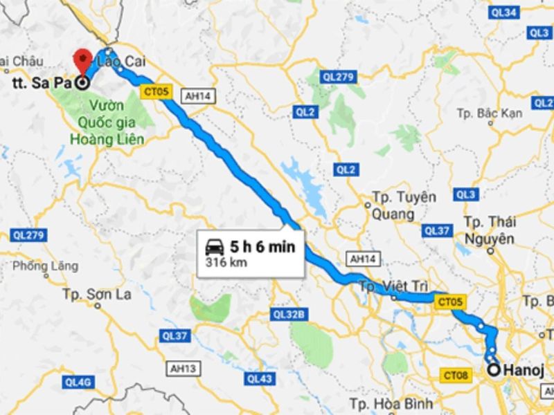 What Is the Actual Distance from Hanoi to Sapa by Train